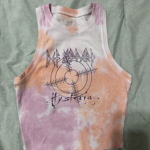 Tie-Dye “Def Leppard” Tank Top
